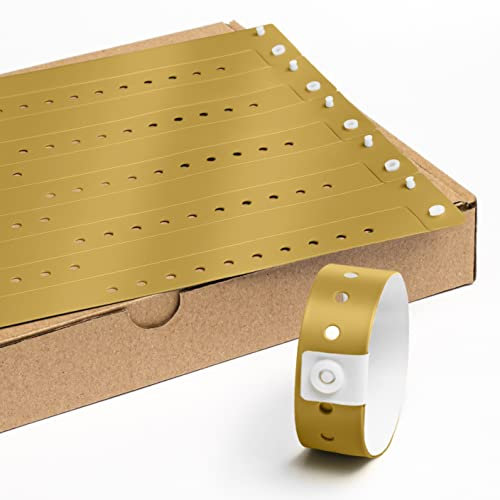 Bracelets du Vinyle Evenementiel Sans Impression 19 x 255 mm - 500 Pieces Bracelet Identification de Festival - Autocollant et Imperméable