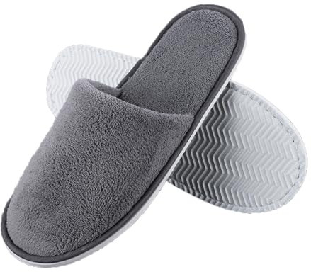 Portable Ciabatte da Viaggio Donna 36-38, Pantofole da Viaggio non Monouso Soft Coral Velvet Hotel Pantofole con Spesse Suole 7mm Ragazze Riutilizzabili Casa Pantofole Antiscivolo Spa Bagno Pantofole