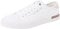 Tommy Hilfiger Sneaker con Suela Vulcanizada Hombre Core Corporate Canvas Low Top, Blanco (White), 45