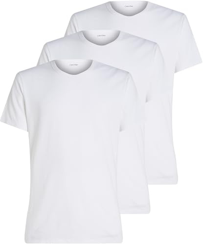 Calvin Klein Herren 3er Pack T-Shirts Kurzarm Crew Neck Basic