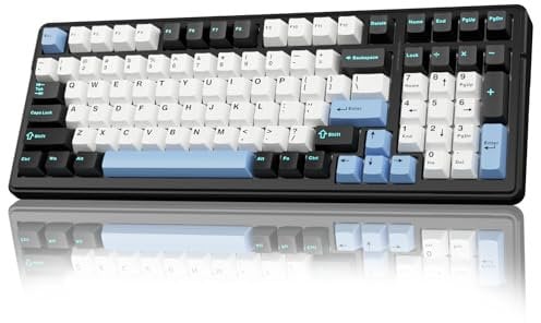AULA F99 Wireless Mechanical Keyboard, Triple Mode BT5.0/2.4GHz/USB-C, Hot Swappable Custom Keyboard, Pre-Lubed Linear Switches, RGB Backlit Gaming Keyboards