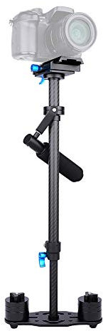 Stabilizzatore Portatile S60T in Fibra di Carbonio con Piastra a Sgancio Rapido per Fotocamere DSLR (#1)
