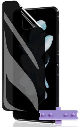 Teenrpov [1 Pièces pour Protection Samsung Galaxy Z Flip 4 Anti-Espion Protection Écran TPU [Pas Verre Trempé] Anti-Rayure Anti-Spy Privacy Film Protecteur D'écran pour Samsung Galaxy Z Flip 4