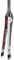 JNTFNE Forcella Rigida per Bici da Corsa 700C, Forcella in Fibra di Carbonio, Tubo Conico da 1-1/2'', Forcella Anteriore con Freno a C da 100 mm, sgancio rapido, 377 g (Colore: Nero Lucido A)