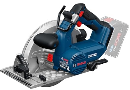 Bosch PRO 18V System Akku-Kreissäge GKS18V-68-2 (inkl. Gehrungsanschlag, Sägeblatt)