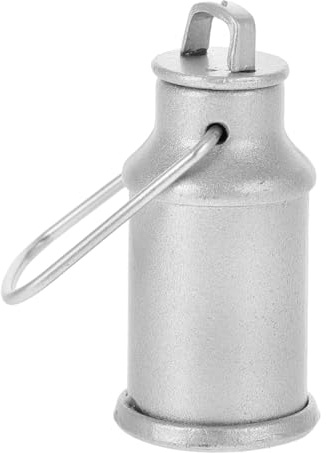 Parliky Mini Pot à Lait en Métal Argenté Couvercle, Accessoire Cuisine Miniature pour Maison de Poupée, Décoration Réaliste et Compacte, pour Collectionneurs D'accessoires Maison Poupée