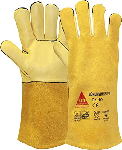 strongAnt Gants de soudure MÜHLHEIM-II-SUPER en fleur de vachette entièrement doublée, gants de sécurité, bonne isolation thermique Taille :12