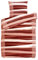 Hochwertige Biber Bettwäsche Baumwolle Streifen 155x220 80x80 Set 2tlg, Farbe Orange