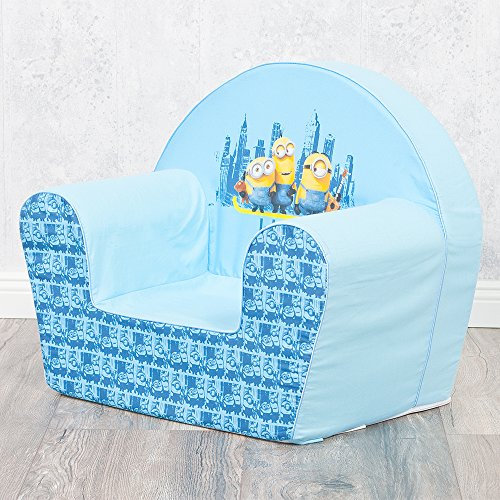 Kinder-Sessel LE Buddies Minions hellblau Kinder Stuhl Kinderzimmer