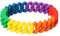 TRIXES LGBTQ Pride Armband - Regenbogen-Accessoire - Silikonarmband für Pride Festivals - Rainbow - Stolzmarsch - Stolze Mode - Dehnbar für alle - Pride-Partykleidung