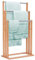 COSTWAY Portasciugamani in Bambù da Terra 46x24x84cm, Mobile Bagno con 3 Aste per Asciugamano in Acciaio Inox, Colore Naturale