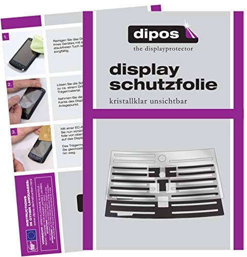 dipos 2X klare Schutzfolie kompatibel mit Philips HD8829/01 Kaffeevollautomaten – Perfekte Passform für Abtropfblech und Abtropfgitter Kaffeemaschine