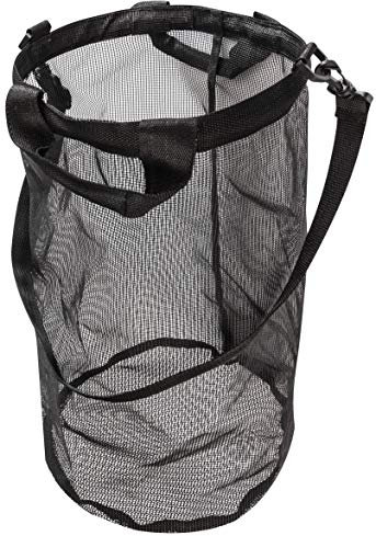 Windhager Erntetasche für Obst und Gemüse, Gartentasche, Hilfe zum Obst sammeln, Erntesack, Ø 26cm x 45cm, 06246, Schwarz
