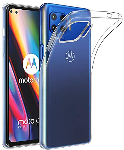 32nd Funda Slim Gel de Silicona Transparente para Motorola Moto G 5G Plus (2020) Carcasa Ligera Ultra Fina - Transparente
