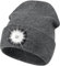 Deilin LED Mütze mit Licht, Beleuchtete Mütze Aufladbar USB für Männer und Frauen, Einstellbare Helligkeit Stirnlampe Winter Beanie Mütze mit Licht, Unisex Winter Wärmer Strickmütze mit Licht……