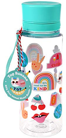 Top Banana Design BPA-freie Kunststoff-Wasserflasche 600 ml