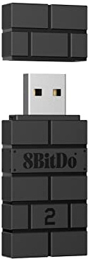 8bitdo Adattatore USB wireless 2 per switch, Windows, Mac & Raspberry Pi compatibile con controller Xbox Series X & S, Xbox One, PS5, Switch Pro e Joy-con