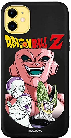 Personalaizer iPhone 11 Case Black with Dragon Ball Z Freeza Cell and Buu Design