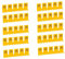 Lot de 10 jeux de 5 embouts isolant pour peigne horizontal