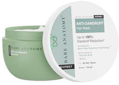 Bare Anatomy EXPERT Anti-Dandruff Hair Mask | Targets Oily Scalp and Sheds Dry Flakes | 250g