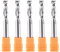 SpeTool 5 Pcs Spiral Router Bits UpCut 1/4 inch Cutting Diameter 1/4 inch Shank HRC55 Solid Carbide CNC End Mill for Woodwork Mortise Slot Carving Engraver