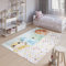 TAPISO Emma Teppich Waschbar bei 30 Grad Bunt Dinos Dinosaurier bedruckter Kinderteppich Antirutsch Kinderzimmer Jugendzimmer Modern ÖKO-TEX 80 x 150 cm