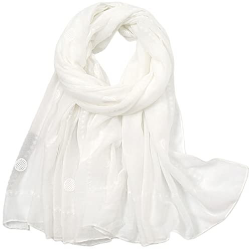 MAIRY Halstücher für Damen Sommer Schal Tuch Damen Halstuch Frühling Elegant Schal Stola Fur Abendkleid Stola Festlich Einfarbiger Schal M16515