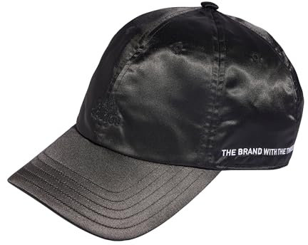 adidas Satin Baseball Cap Verschluss, Black/White, One size