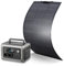 ALLPOWERS R600 Solargenerator, 299WH LiFePO4 Batterie, 2x 600W (1200W Spitze) AC Ausgang Tragbare Powerstation mit 100W Flexibles Solarpanel, Mobile Stromversorgung für Garten Reise Camping Wohnmobil