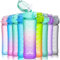 KITART 450ml Kids Sports Water Bottles for School with Straw Lid (Green Pink Purple)