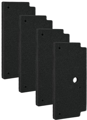 4 pieces 12022801 dryer filter for Bosch Siemens heat pump dryers, 292 x 142 x 19 mm filter mat, tumble dryer, base filter