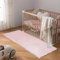 Latepis Teppich Rosa 60x180 cm Flauschiger Läufer Wohnzimmer Kurzflor Flauschig Runner Teppich Waschbar Fellteppich Flur Kunstfell