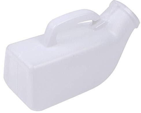 Urinal Tragbare Urinale für Männer, Männer-Urinalflasche, auslaufsicher, Wiederverwendbare männliche PIPI-Flasche, Camping-Toilette, verdicktes Herren-Töpfchen, 1200 ml, mit Deckel