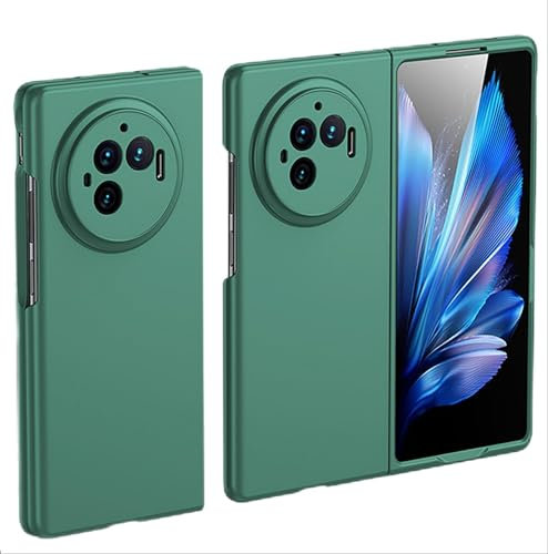 GIOPUEY Cover Compatibile con Vivo X Fold 3 PRO, Materiale PC Rigido Custodia, Comodo e Liscio al Tatto Case,Antiurto, Anti-Impronta - Dark Green
