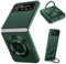 ZHOZEXIN Compatibile con Samsung Galaxy Z Flip 4 Custodia, Protezione Magnetica Cerniera, PC Opaco Antiurto con Impugnatura Protettiva Antiscivolo per Samsung Galaxy Z Flip 4 5G (Verde)