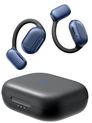 Yamdrok Wireless Earbuds, Power1 Open-Ear Headphones, Bluetooth 5.3 Earphones with Earhook for Long-Lasting Comfort, Premium Sound with16.2mm Driver Ear Buds, Dul Mic Clear Calls, 47H (Black)