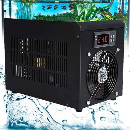 YANGYMM Aquarium-KüHler, 60L KüHler Bounus Pumpe Kit Fisch Tank KüHler MeeresfrüChte Kultivierung AusrüStung, für Househod Fischtanks Korallen Kristall Garnelen 220V Mit Pumpe