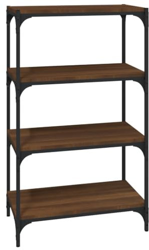 Genérico Wenjingqi Smagliatura compensato o rovere marrone 60x33x100 cm, marrone 819331