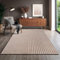 the carpet Knight Luxuriöser Wohnzimmerteppich mit Soft-Touch-Kurzflor, 3-D Effekt und Raffinierten Glanzdetails in Hoch-Tief Struktur, Braun, 160 x 230 cm
