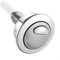 Para Siamp para Optima 49 Botón de descarga de inodoro Dual Flush para Twyford Vitra 48 mm de diámetro, plata, material ABS, fácil instalación, apto para cisternas estándar