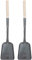 STOBAZA 2 Pièces Pelle à Cendres Multifonctionnelle Inoxydable avec Long Manche Lot pour Cheminée et Barbecue Design Pratique et