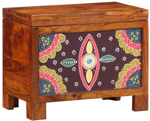 CKioict Aufbewahrungsbox Honigbraun gartenschrank gartenschrank for Wohnzimmer Büro 50x30x40 cm Massivholz Akazie