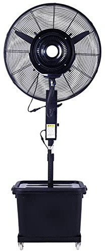 Ventilateur brumisateur oscillant avec hauteur réglable et grand réservoir d'eau pour refroidissement extérieur