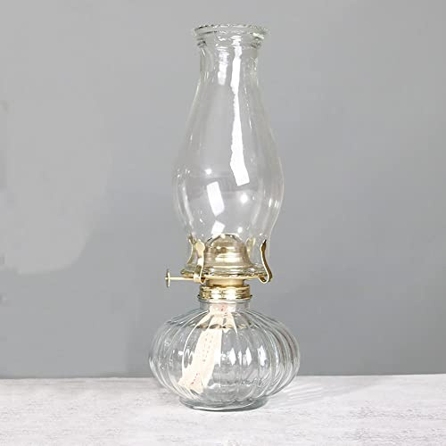 Lampes à huile, lampe pétrole, lanterne d'intérieur, en verre artisanat rétro l'ancienne