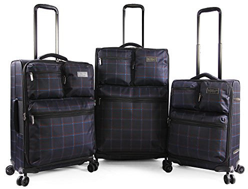 Original Penguin Norton 3-teiliges Koffer-Set mit Spinner Wheels, Marineblau (Navy Plaid) (Blau) - OP-EV-T400-3