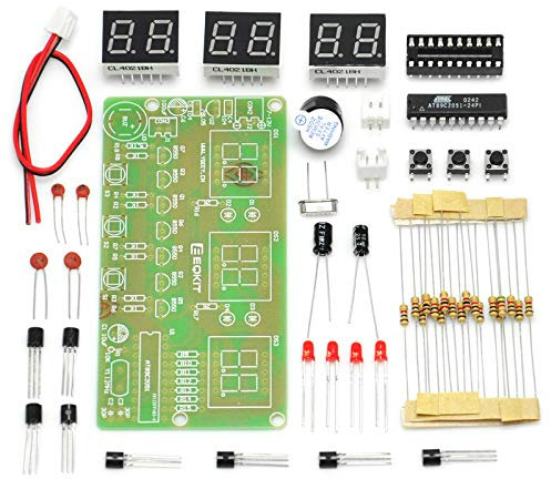Gikfun DIY 6 Digit LED Digital Clock Kit - Electronics Project - Barebone PC Design - AT89C2051 MCU by Microchip Technology