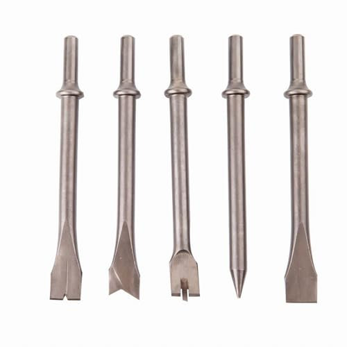 Craftsman CMXZTSG1056NB 5-Piece Air Set, 0.401-in Shank, Hardened Alloy Steel, Variety of Chisel Heads for Multiple Applications 5-pc, Silver