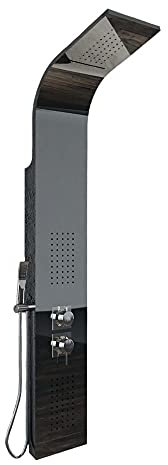 Colonna Doccia 001 4 Funzioni Acciaio Inox Getto A Cascata 2 Bocchette Idro Lombari L20xP44xH140