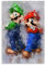 Huangchen Kunstdruck auf Leinwand, Motiv: Super Mario und Luigi, 50 x 75 cm