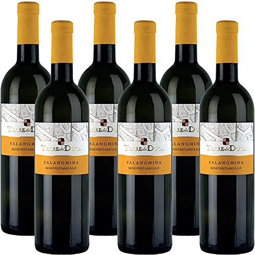 Falanghina del Beneventano Igp | Terre del Duca | Vino Bianco della Campania | 6 Bottiglie 75Cl | Idea Regalo